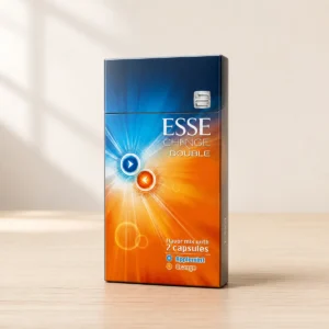 ESSE Change Double Applemint Orange packaging photographed for a Australia buying and pack guide page