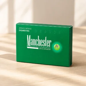 Manchester Green Crush packaging photographed for a Australia buying and pack guide page